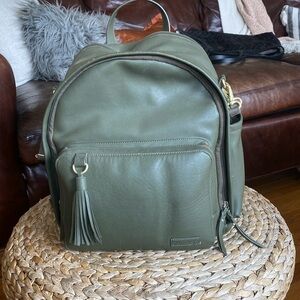 Green Skip Hop diaper bag.